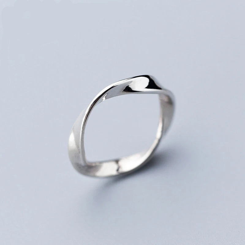 Bague Argent Éternelle Torsade