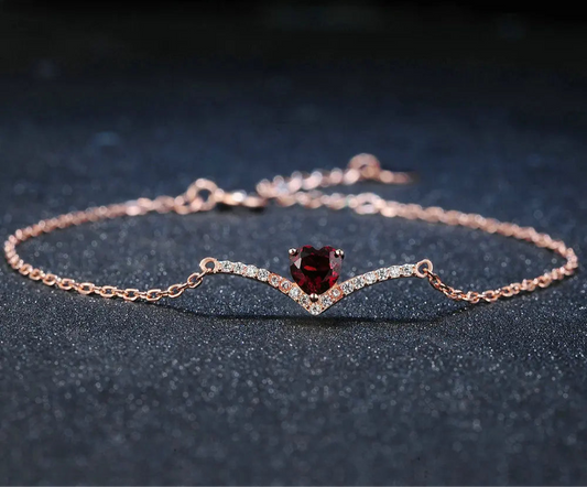 Bracelet Cœur Rouge