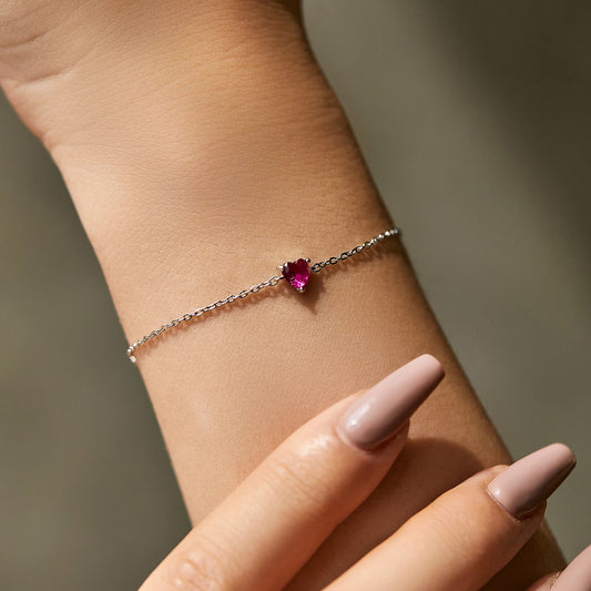 Bracelet Cœur Rose
