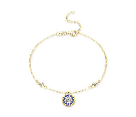 Bracelet Argent Œil Grec