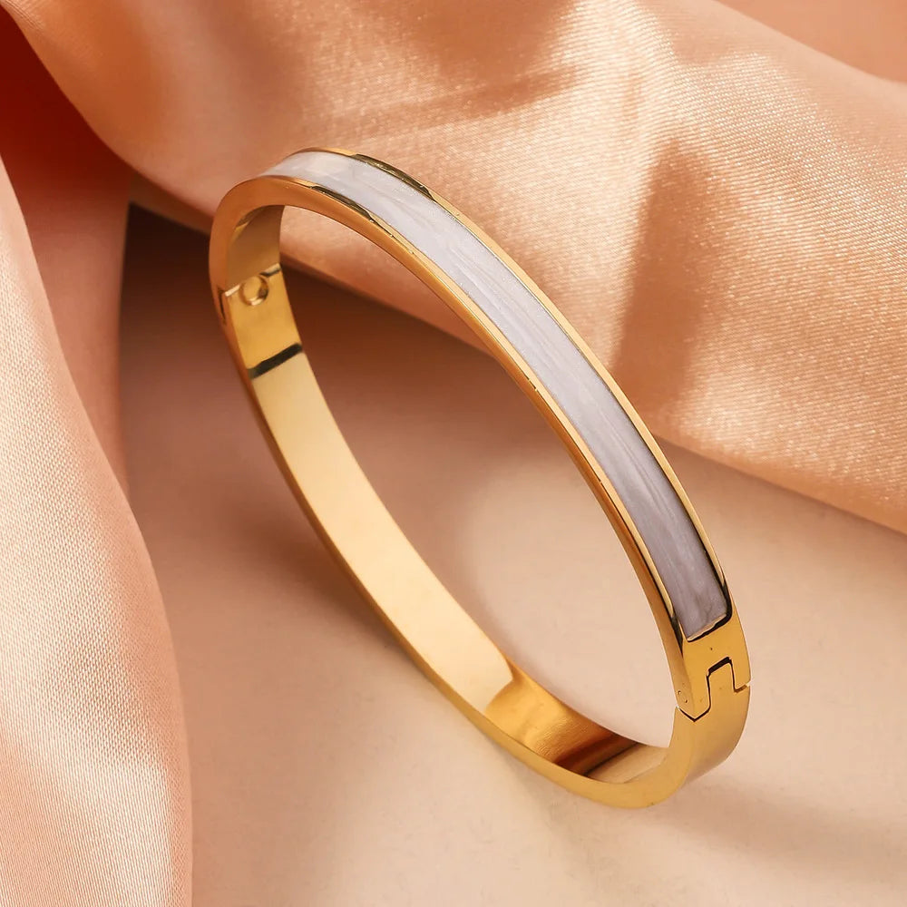 Bracelet Jonc Nacré