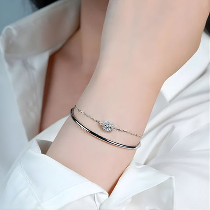 Bracelet Jonc et Chaîne Opéra