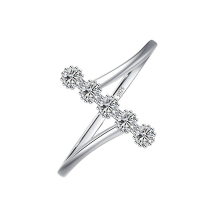 Bague Argent Cascade d'étoiles