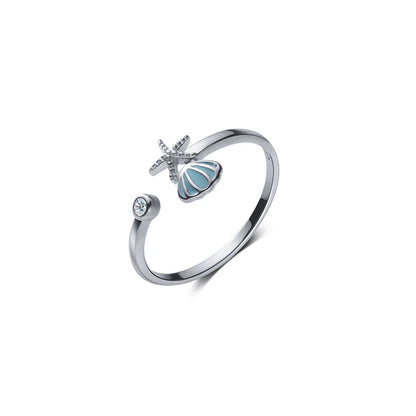 Bague Argent Coquillage