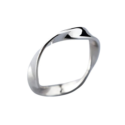 Bague Argent Eternelle Torsade
