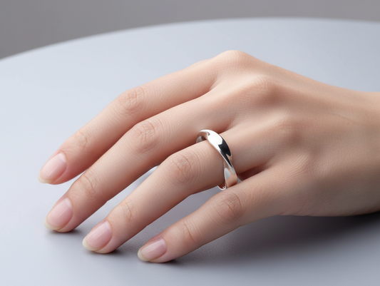 Bague Argent Éternelle Torsade Main