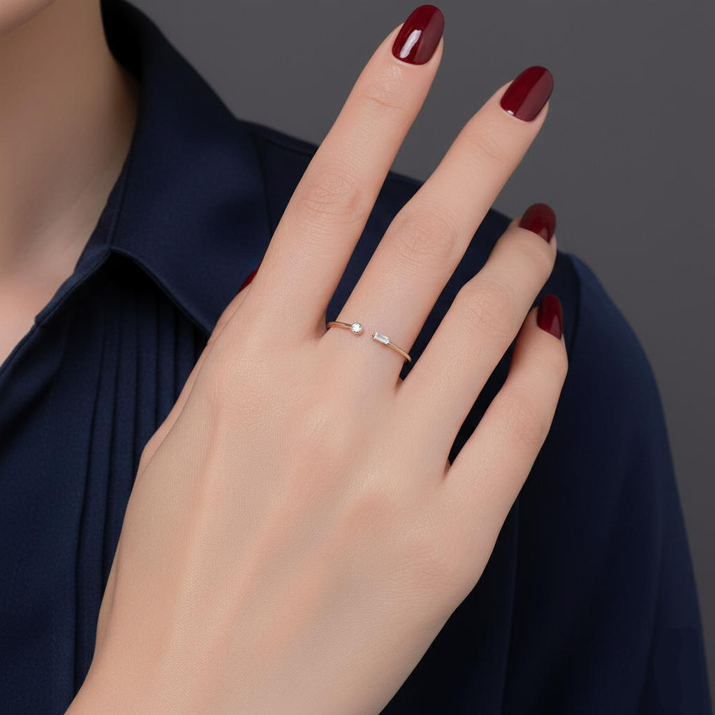 Bague Argent Love Match