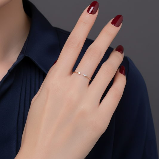 Bague Argent Love Match