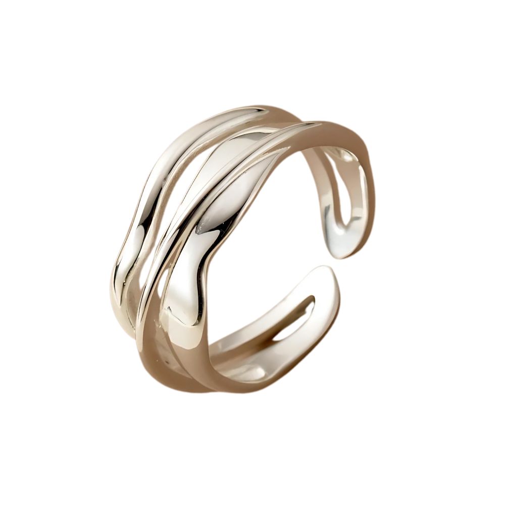 Bague Argent Vagues d'Egée