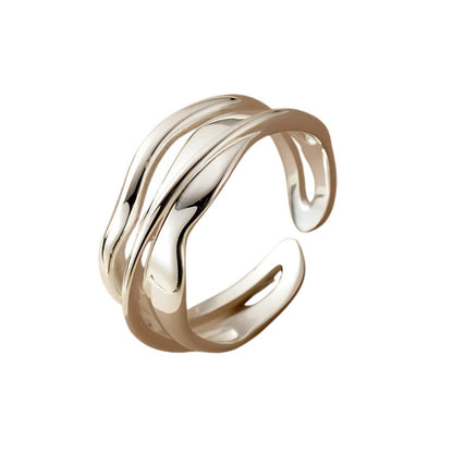 Bague Argent Vagues d'Egée
