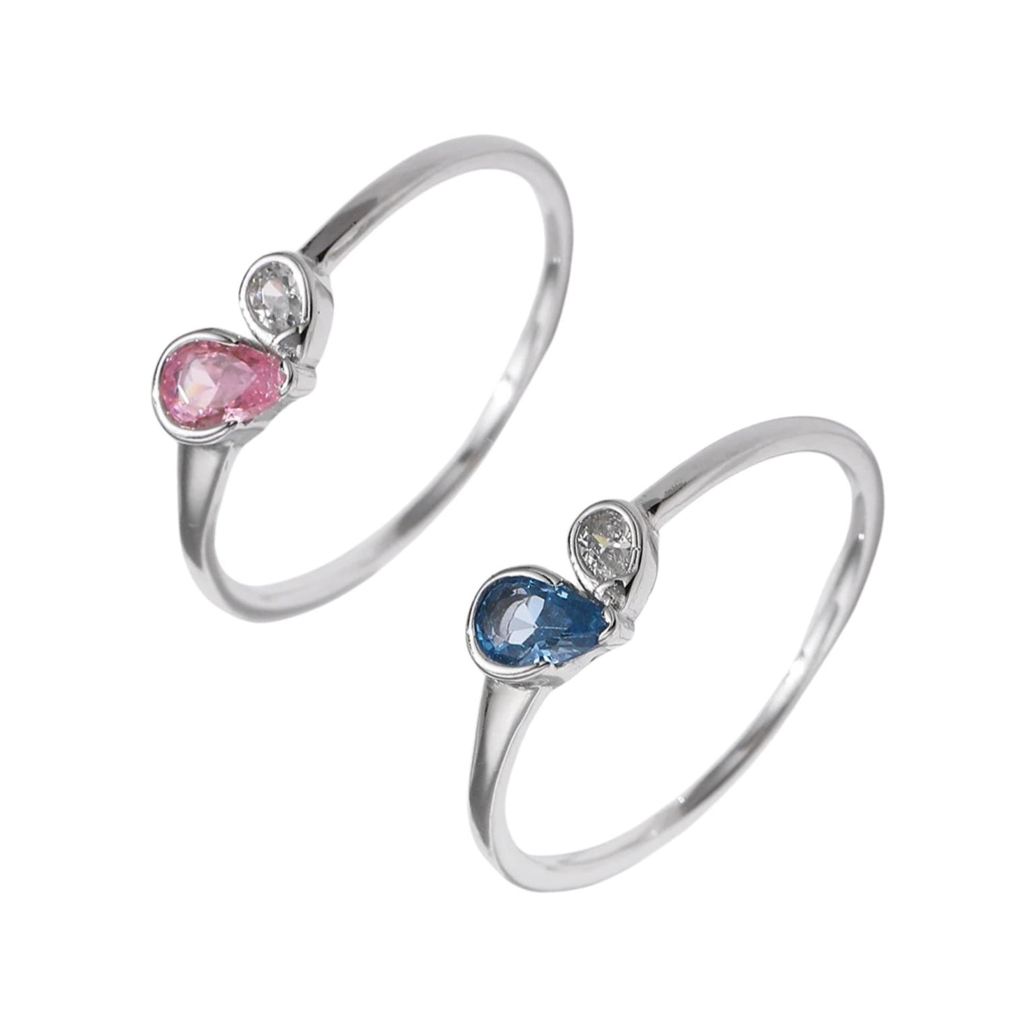 Bague Cœur Bicolore