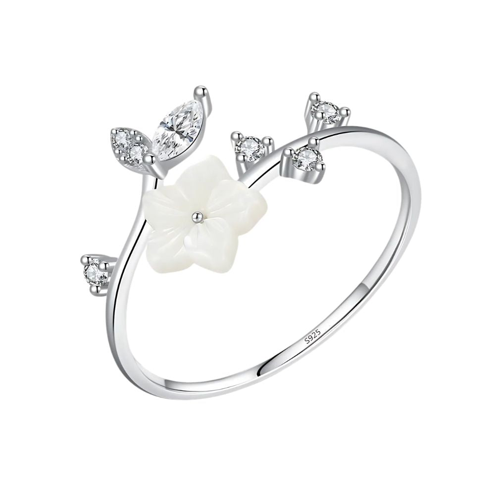 Bague Fleur Blanche