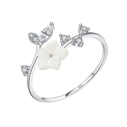 Bague Fleur Blanche