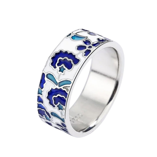 Bague Fleur Bleue