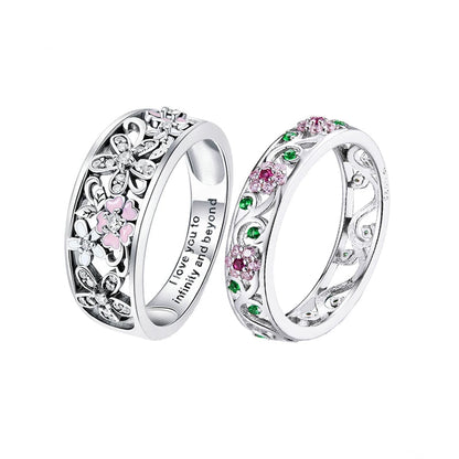 Bague Fleurs Anneau