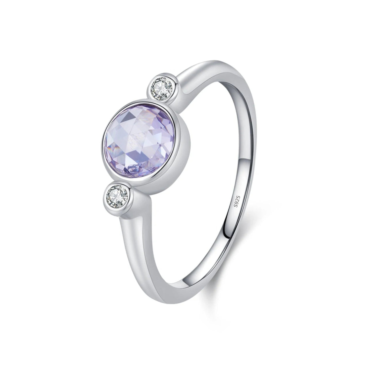 Bague Pierre Violette Solitaire