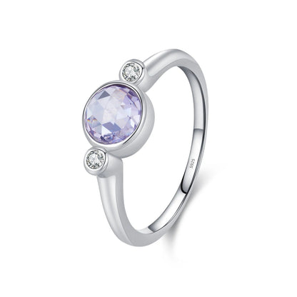 Bague Pierre Violette Solitaire