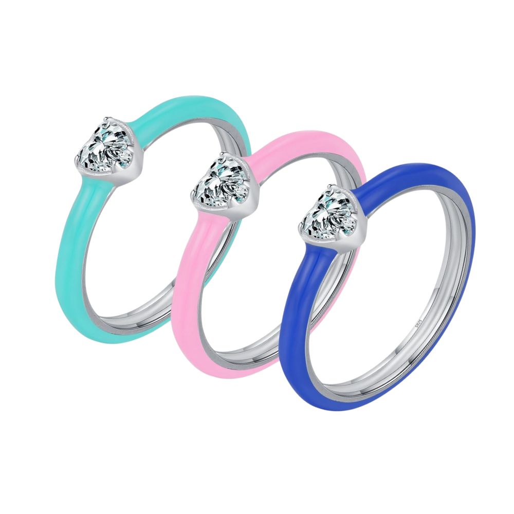 Bague Solitaire Coeur