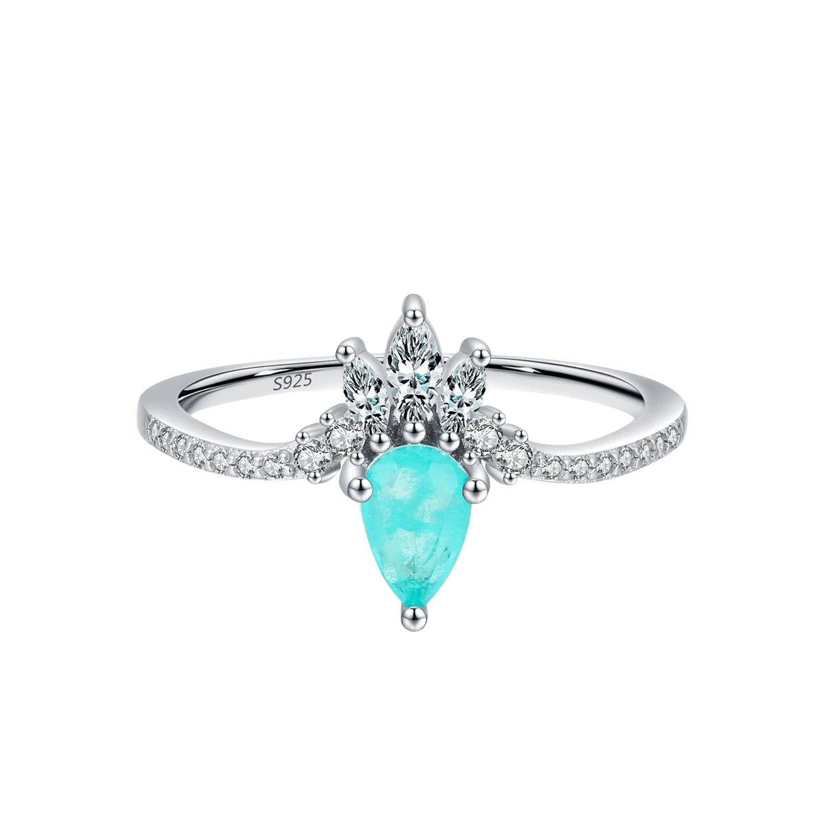 Bague Turquoise Couronne