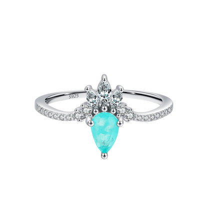 Bague Turquoise Couronne