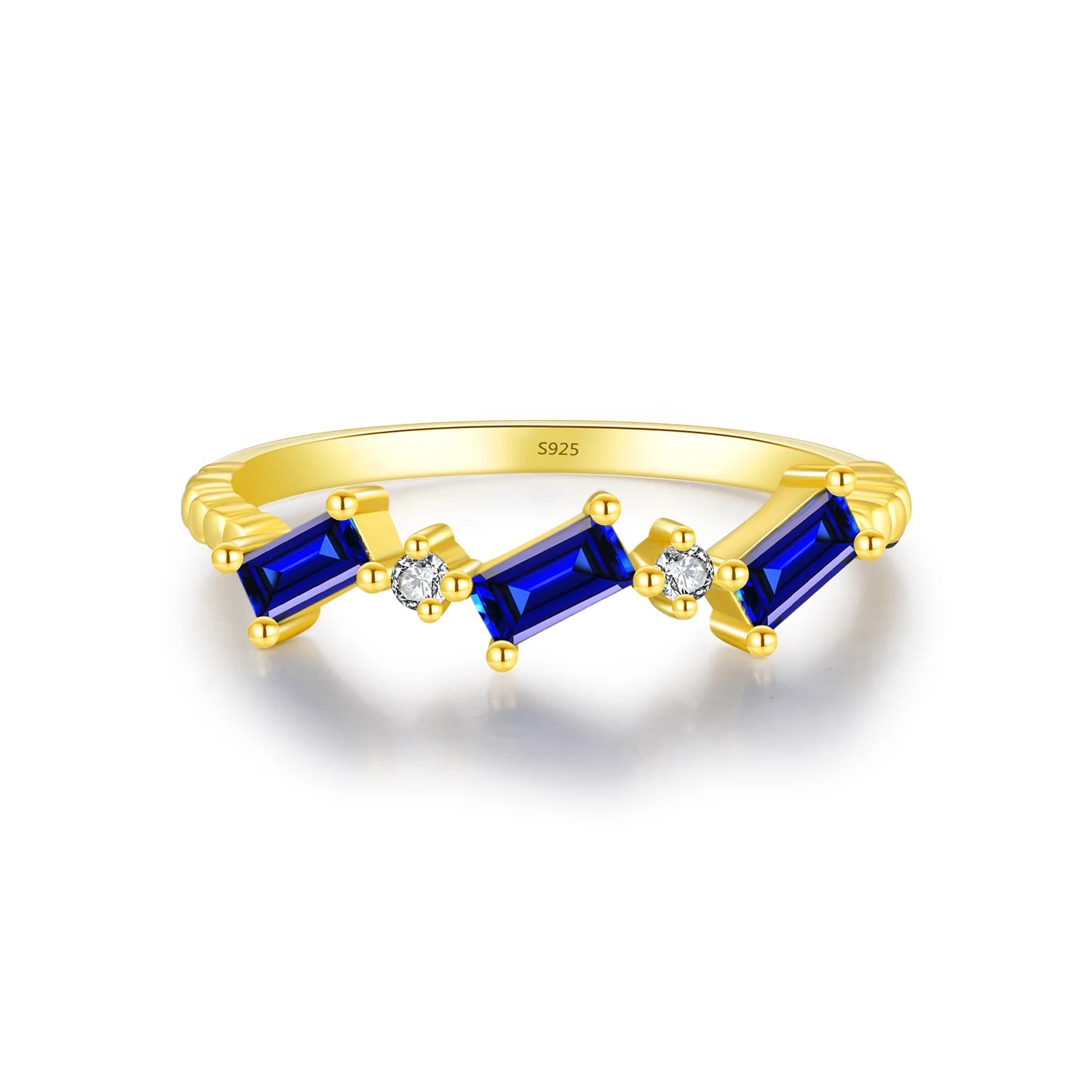Bague Vintage Bleu Saphir