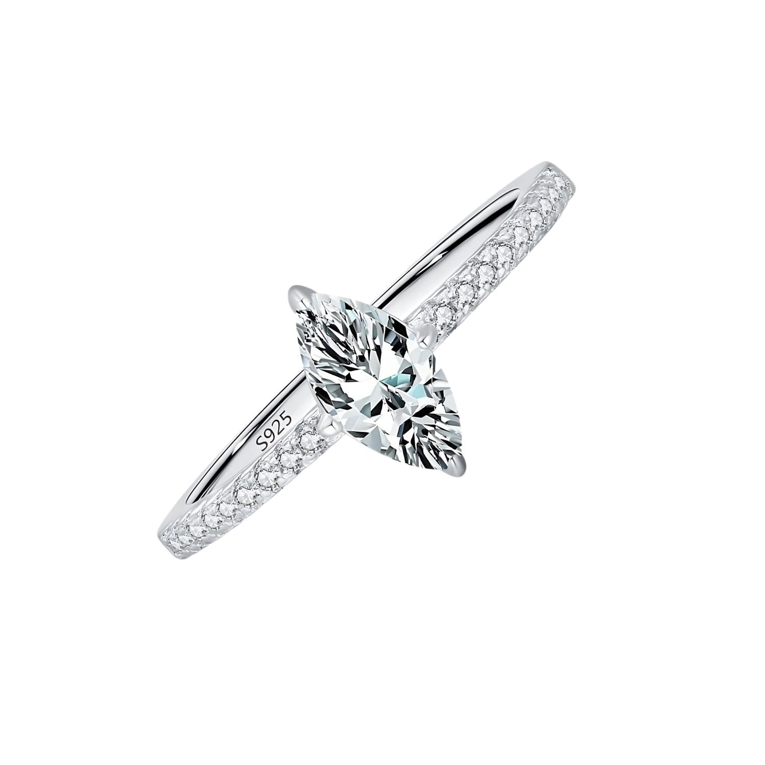 Bague de fiancailles marquise