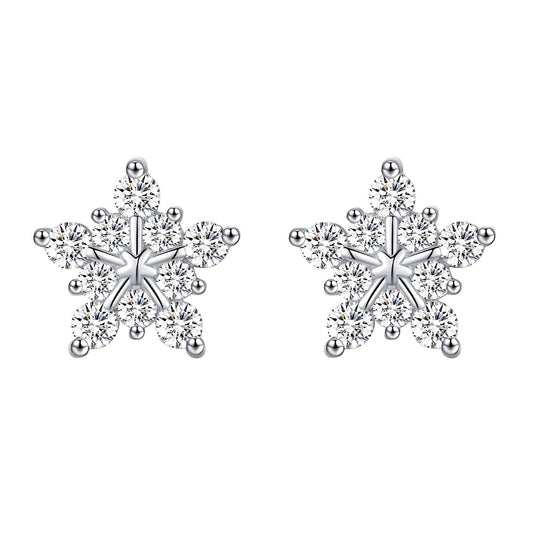 Boucles d'oreilles Flocon de neige