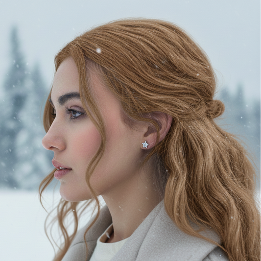 Boucles d'oreilles Flocon de neige Modele