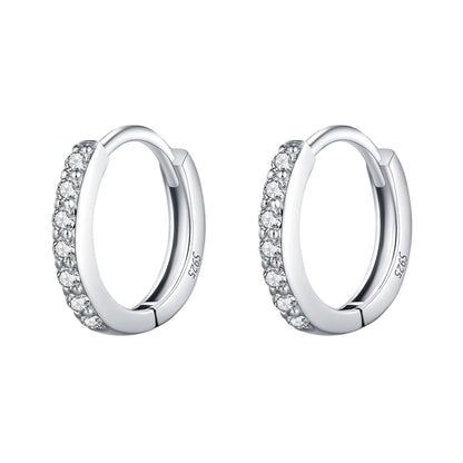 Boucles d'oreilles Moissanite Créoles