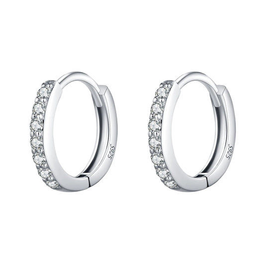 Boucles d'oreilles Moissanite Créoles