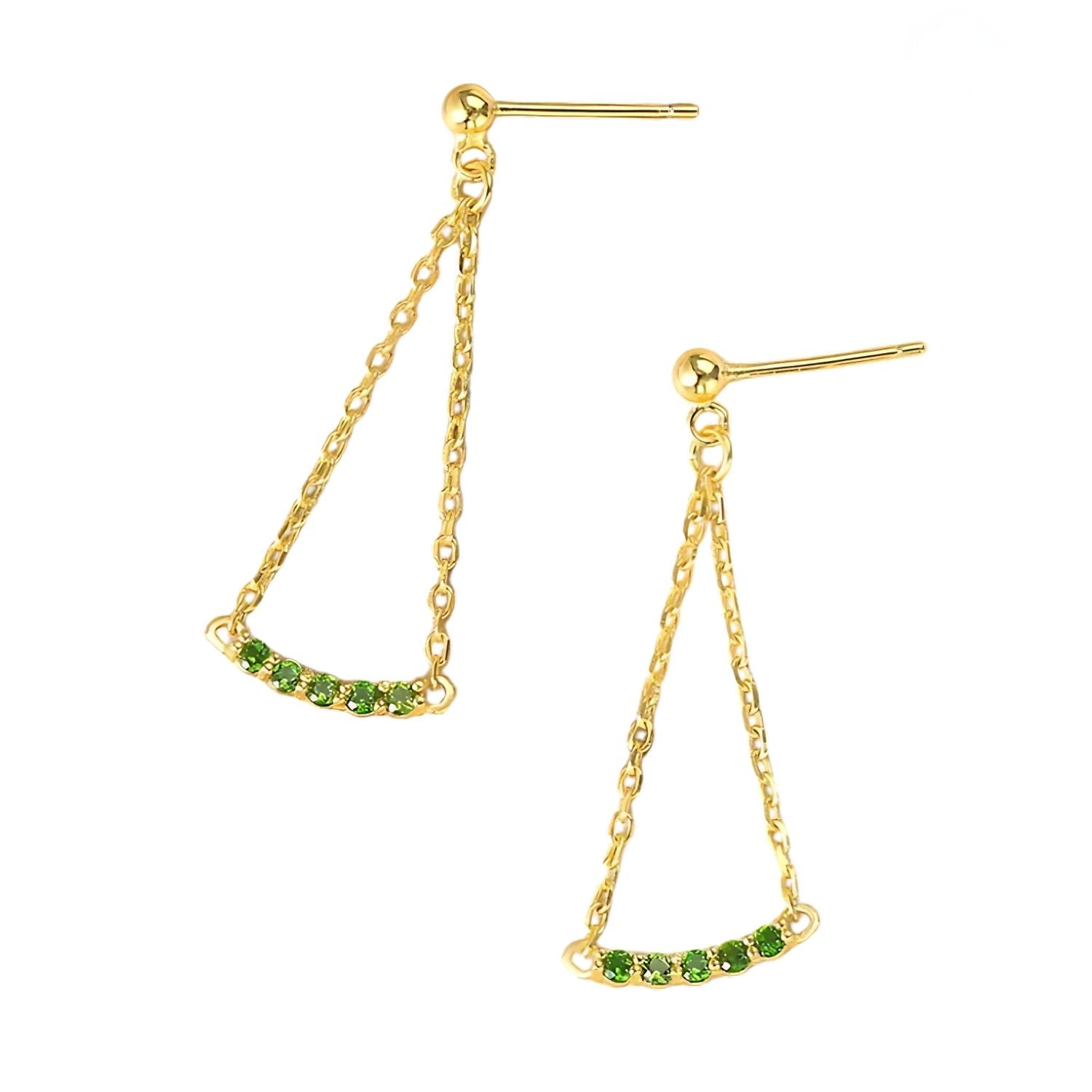Boucles d’oreilles Vintage Vert Impérial