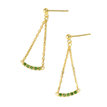 Boucles d’oreilles Vintage Vert Impérial