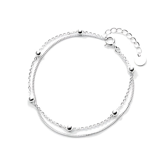  Bracelet Argent Double Rang