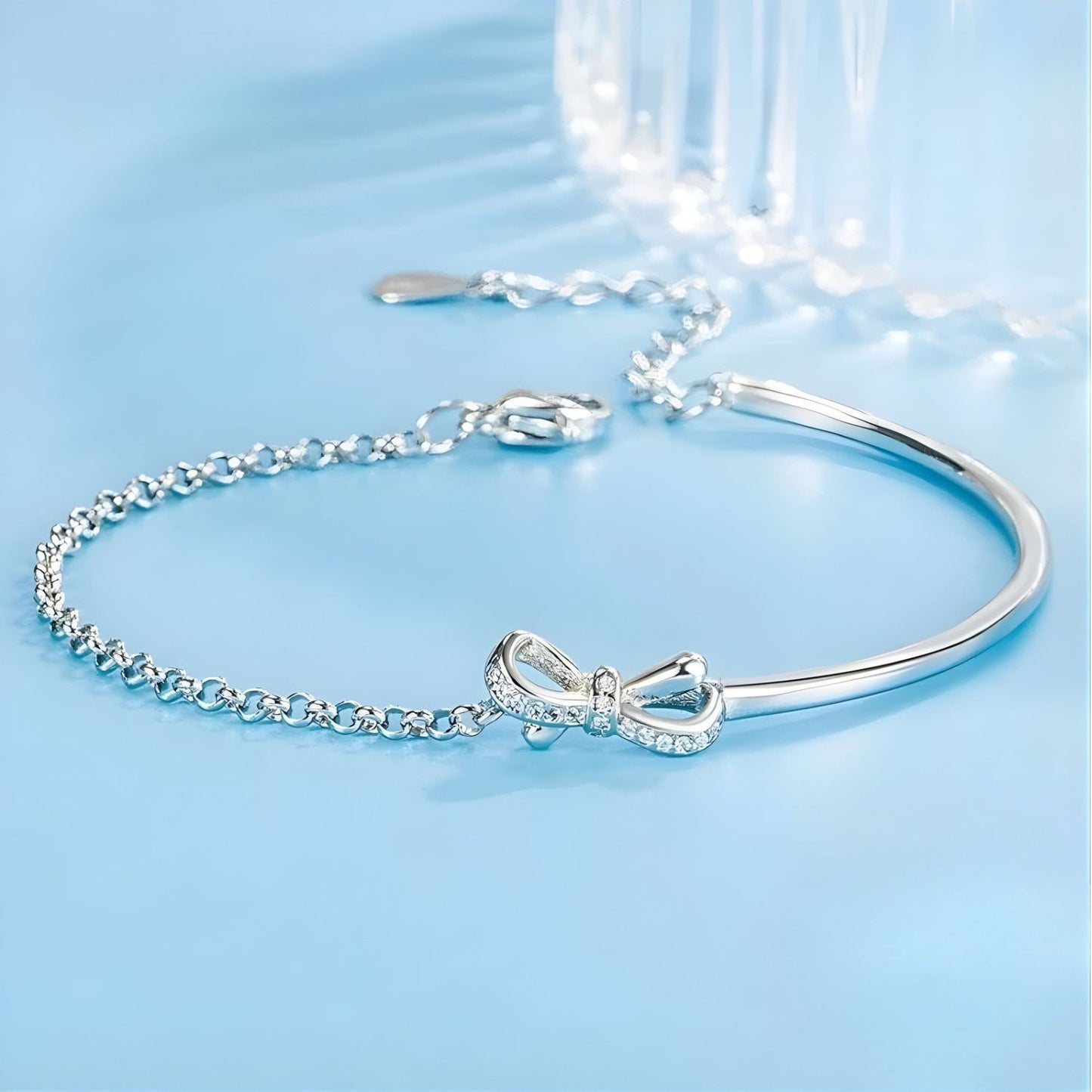 Bracelet Argent Nœud Papillon