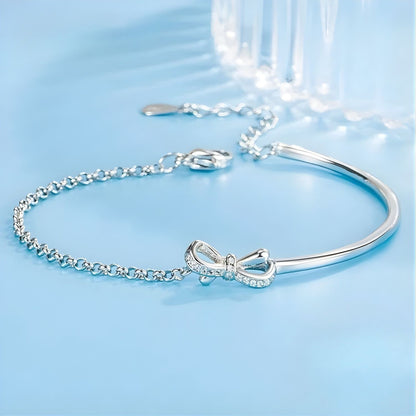 Bracelet Argent Nœud Papillon