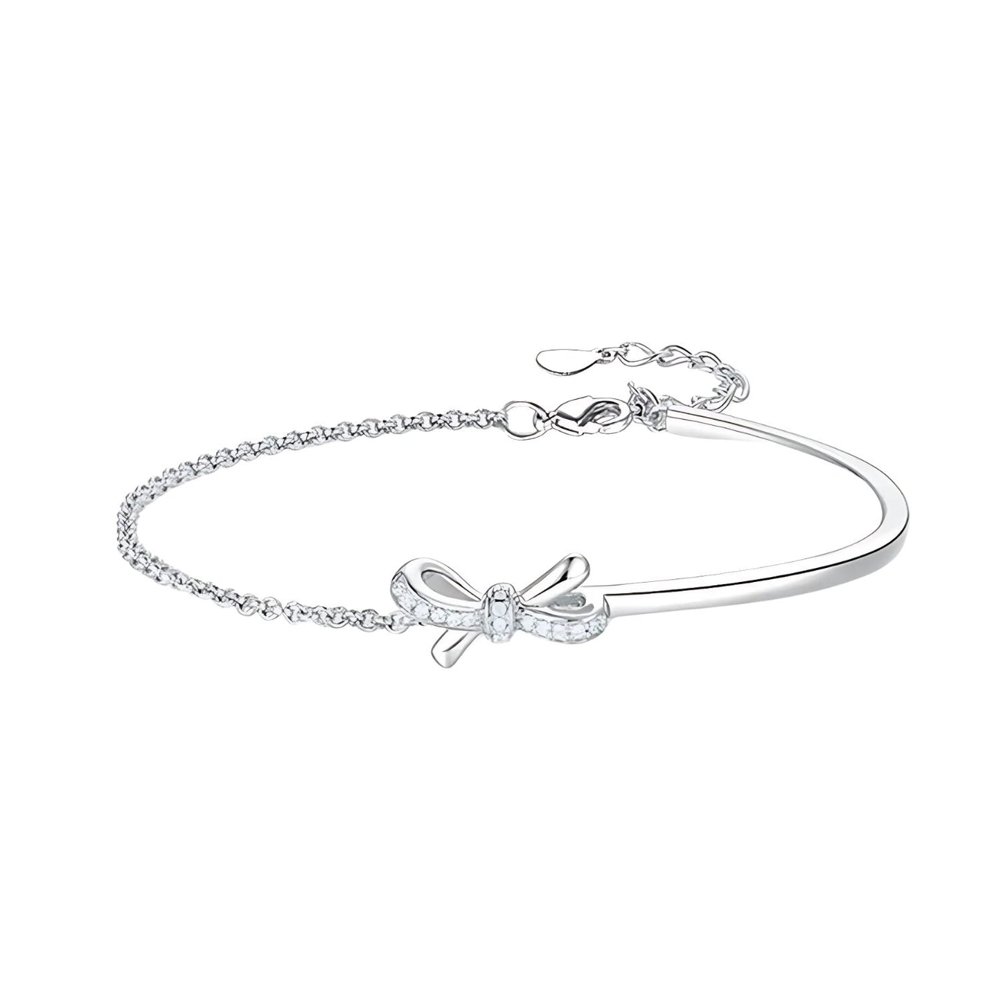 Bracelet Argent Nœud Papillon