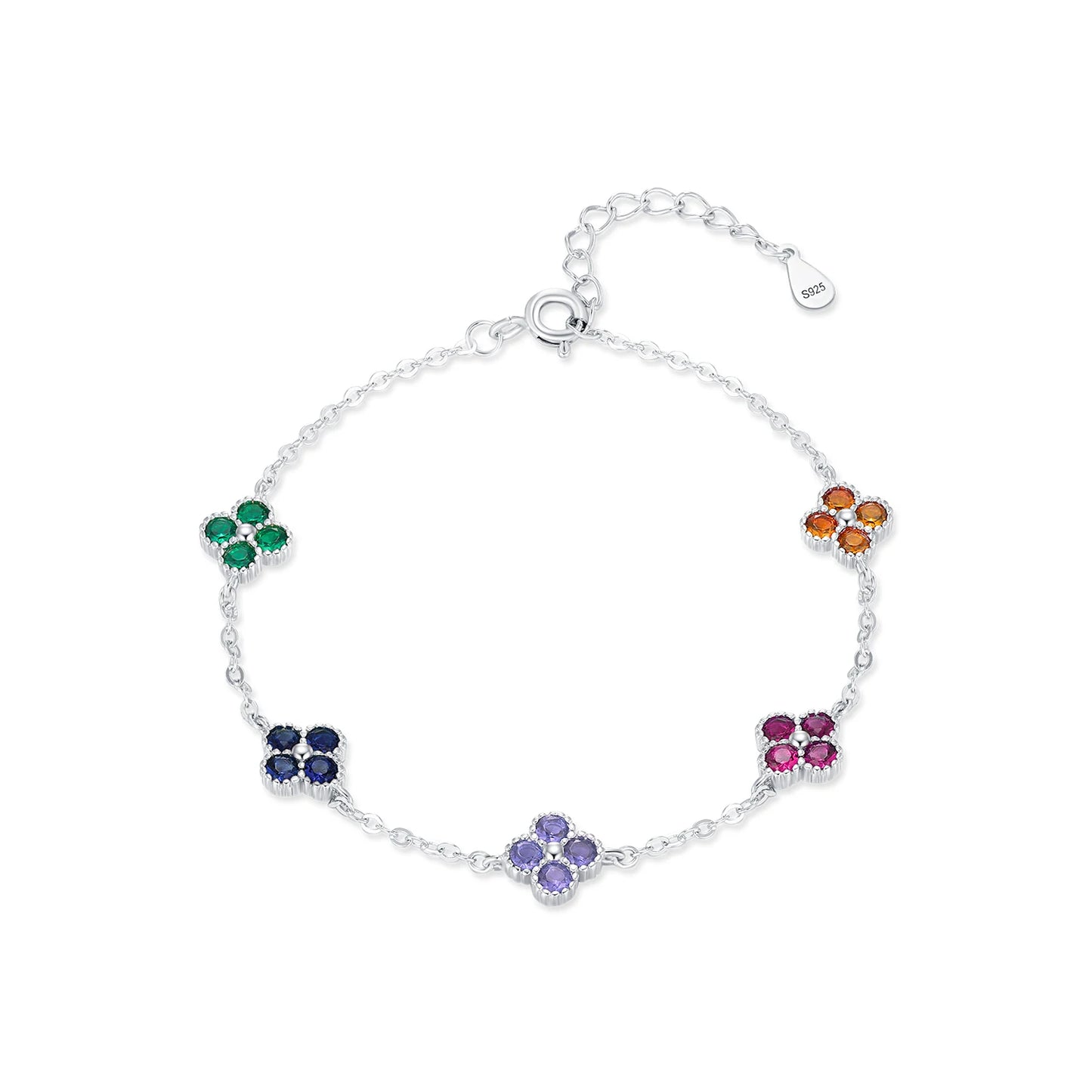 Bracelet Argent Trèfles