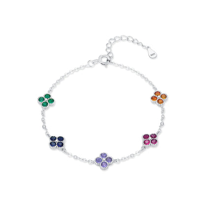 Bracelet Argent Trèfles