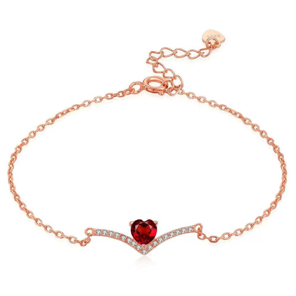 Bracelet Coeur Rouge