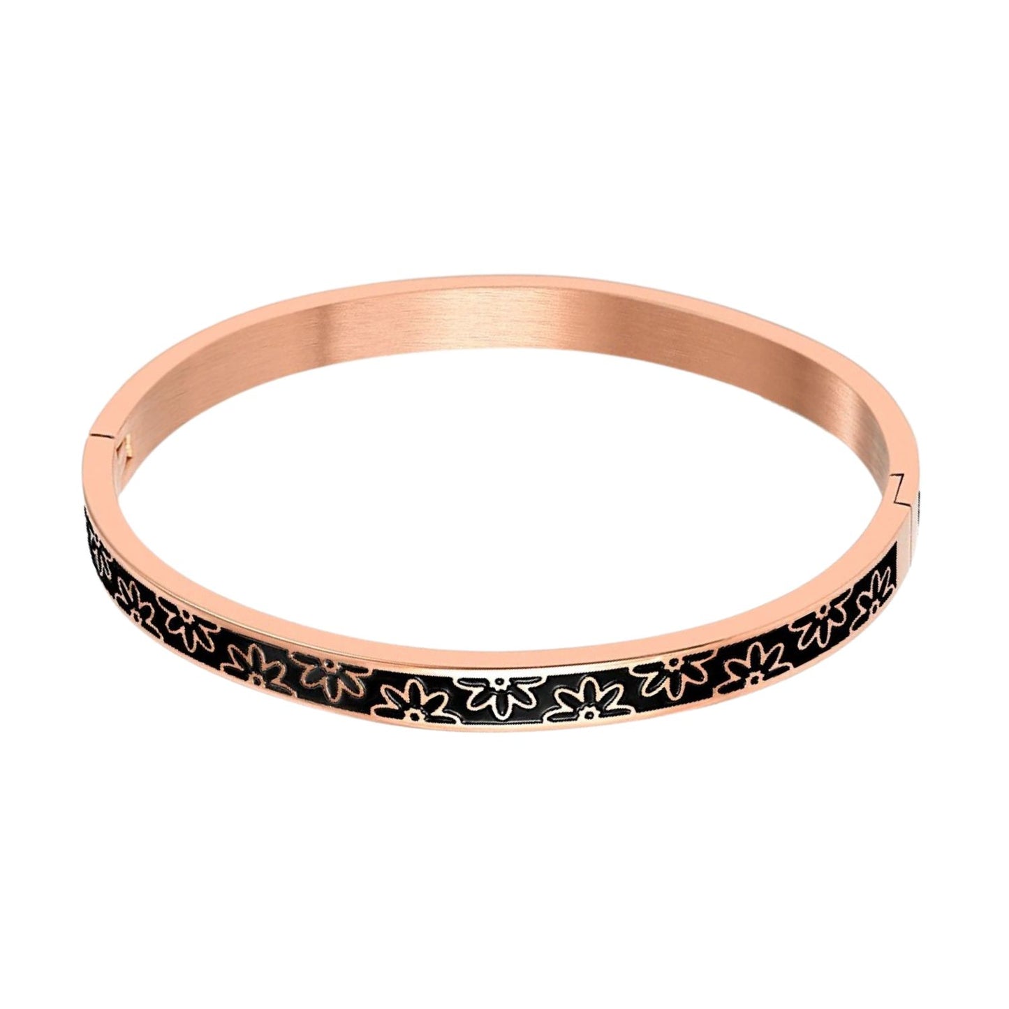 Bracelet Fleurs Noires