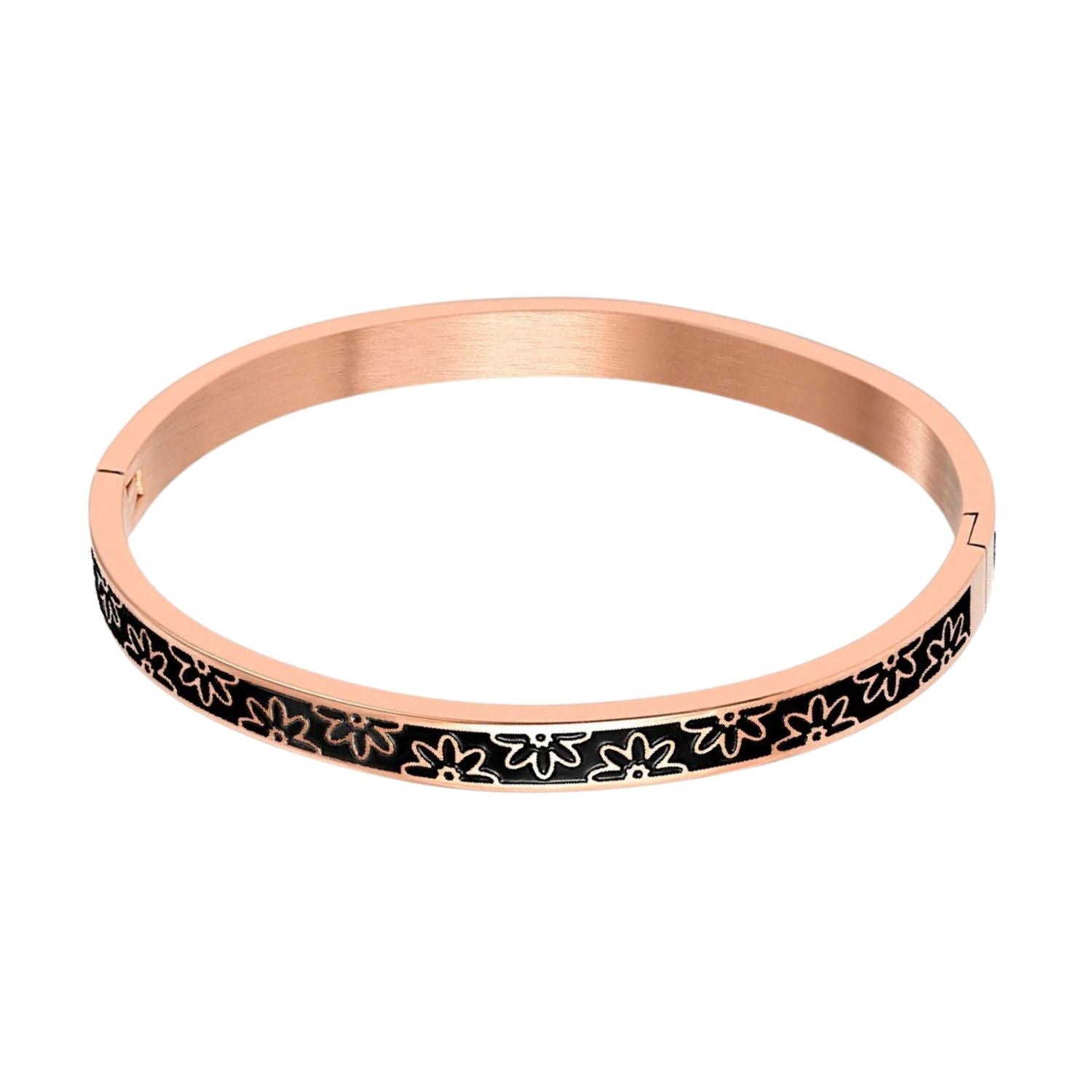 Bracelet Fleurs Noires