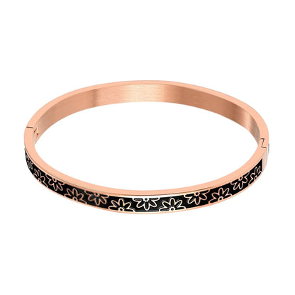 Bracelet Fleurs Noires