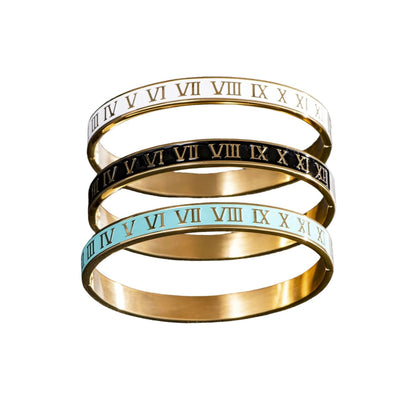 Bracelet Jonc Chiffres Romains