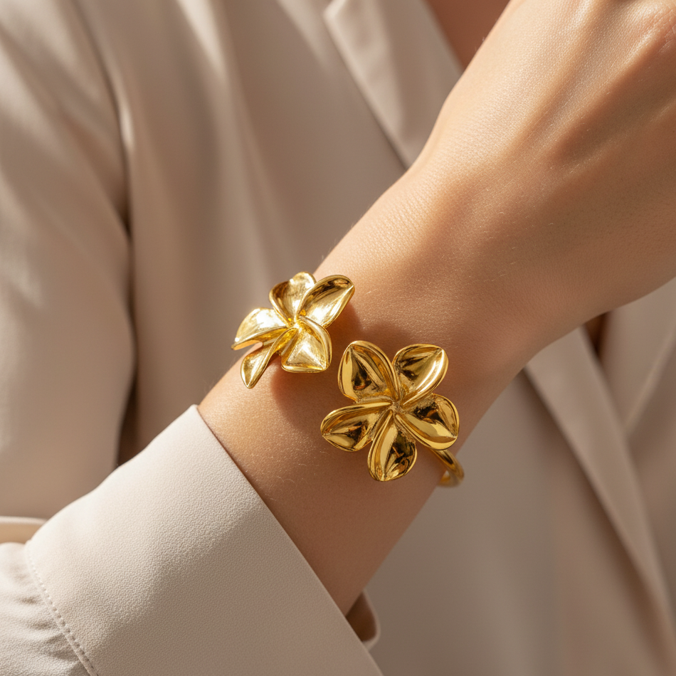 Bracelet Jonc Fleurs Modele