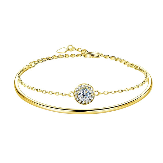 Bracelet Jonc et Chaîne Opéra