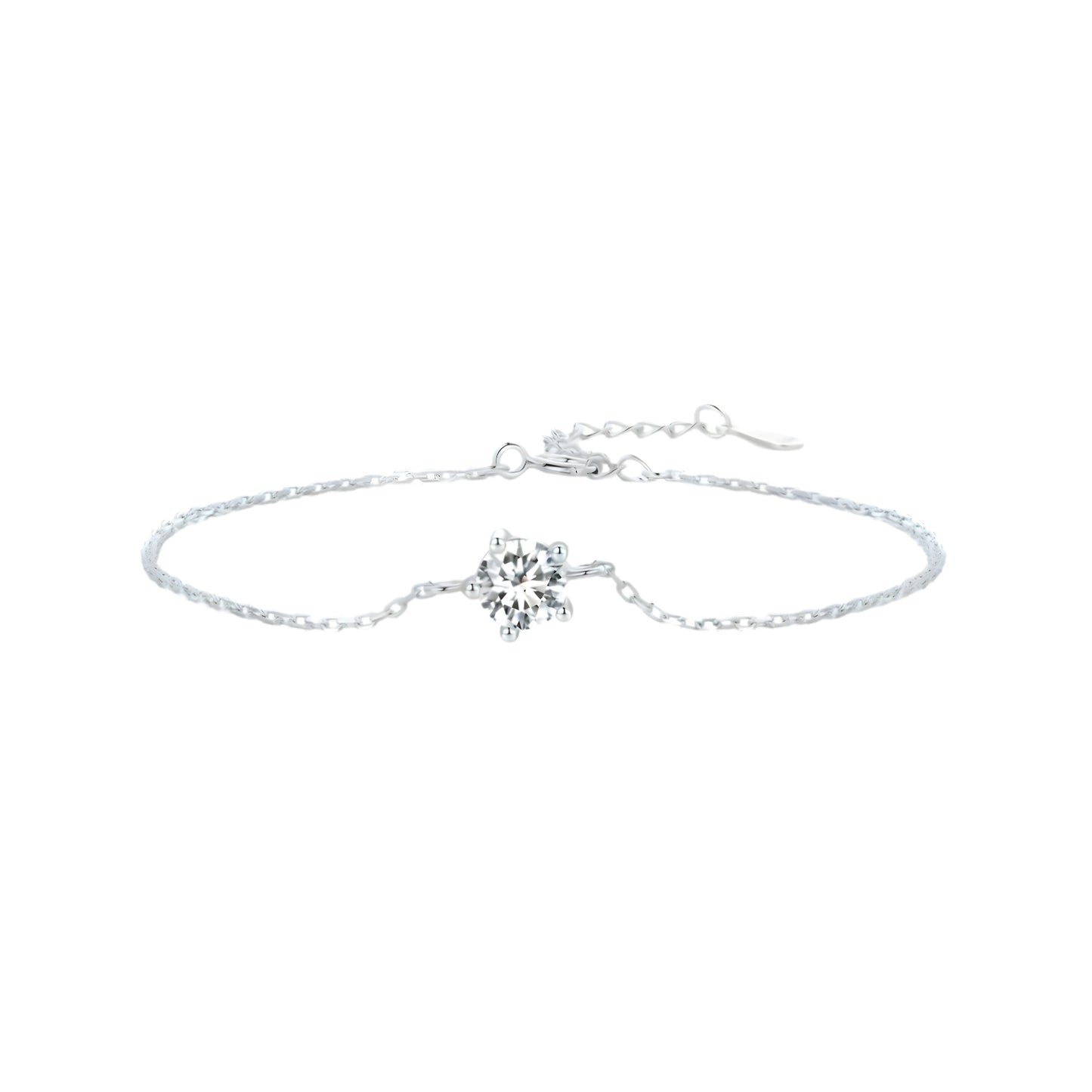 Bracelet Moissanite Étoile Polaire