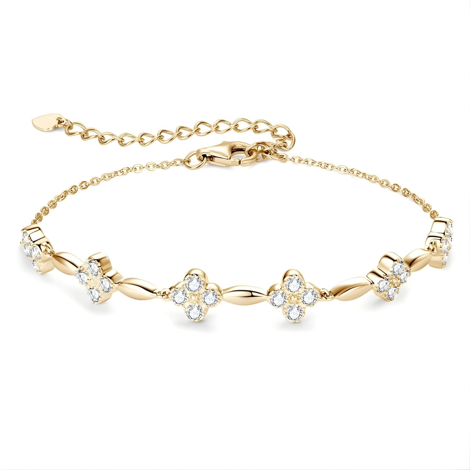 Bracelet Moissanite Fleurs de Minuit