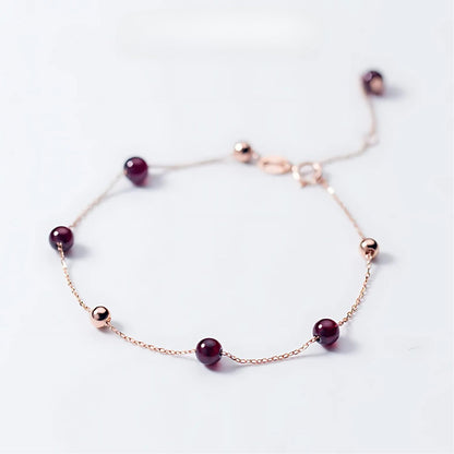 Bracelet Perles de Grenat