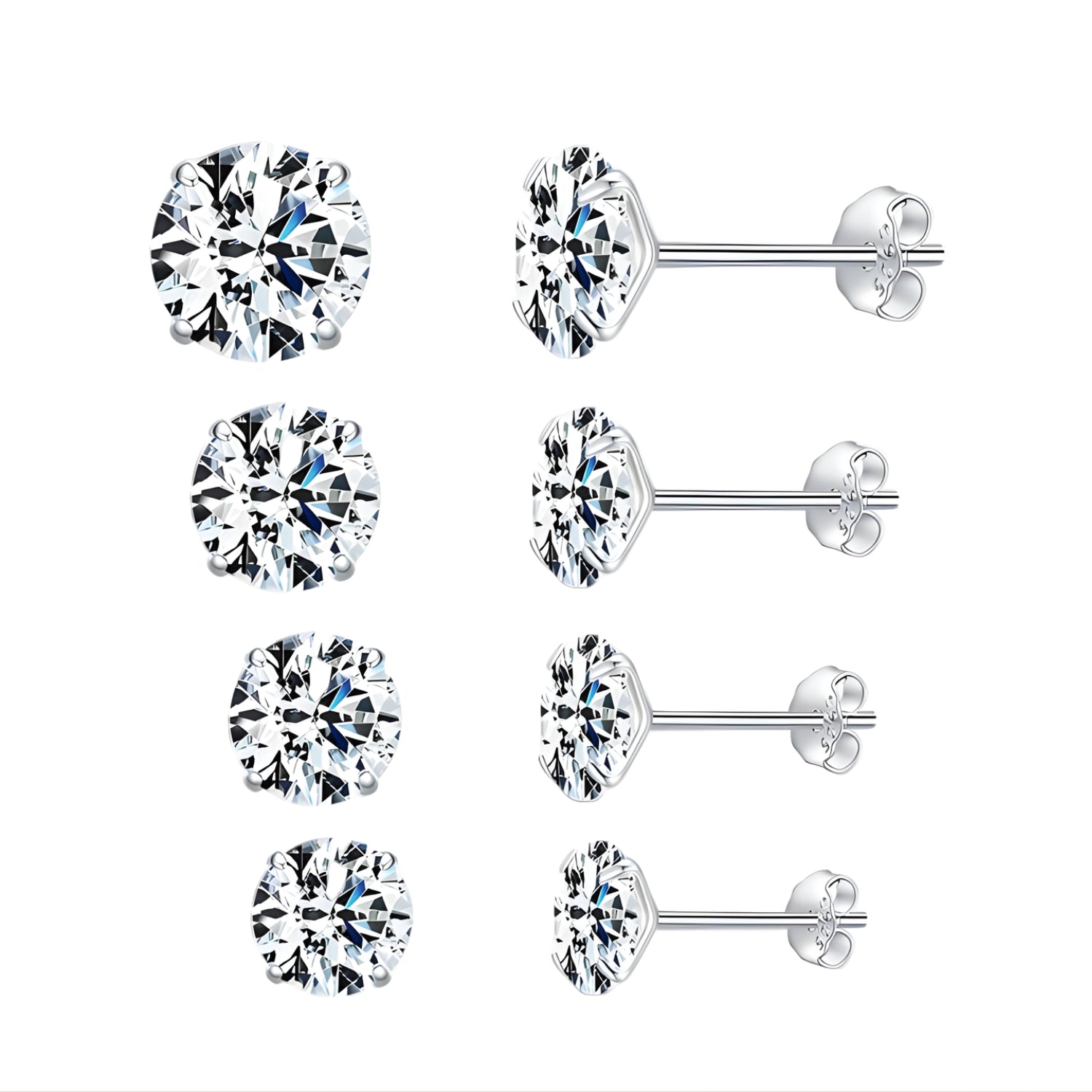 clous d'oreilles argent