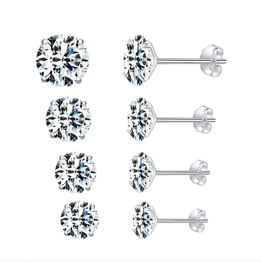 clous d'oreilles argent